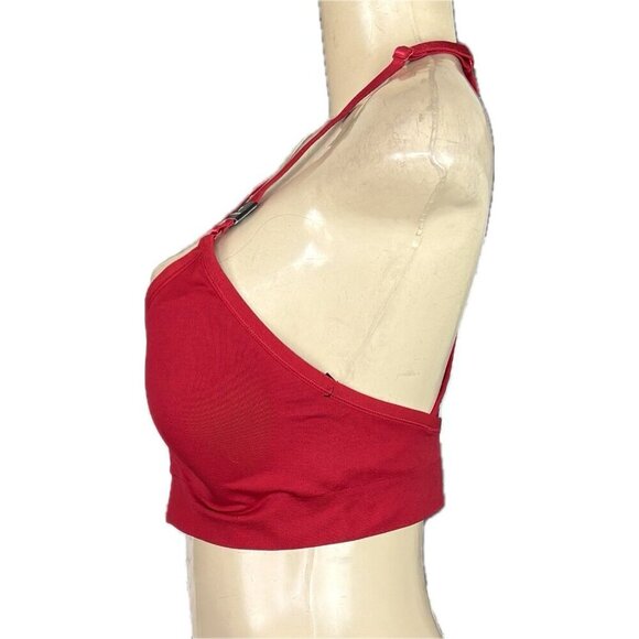 Torrid 1/XL Red Wireless Lightly Padded Lace Racerback Adjustable Strap Bralette - Picture 5 of 6